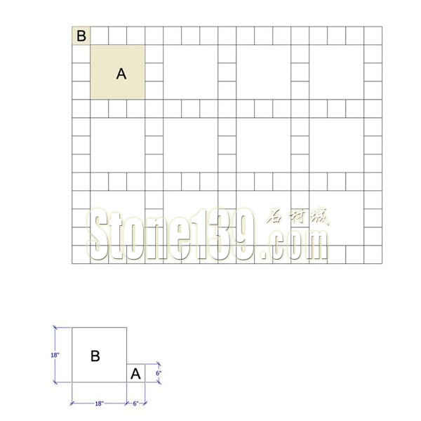 石材薄板鋪地的十四種拼貼方法