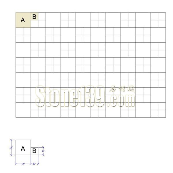 石材薄板鋪地的十四種拼貼方法