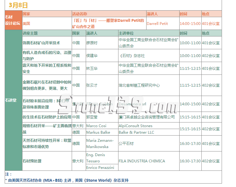 第17屆廈門石材展 開(kāi)幕倒計(jì)時(shí)21天 世界石材大會(huì) 8號(hào)議程發(fā)布