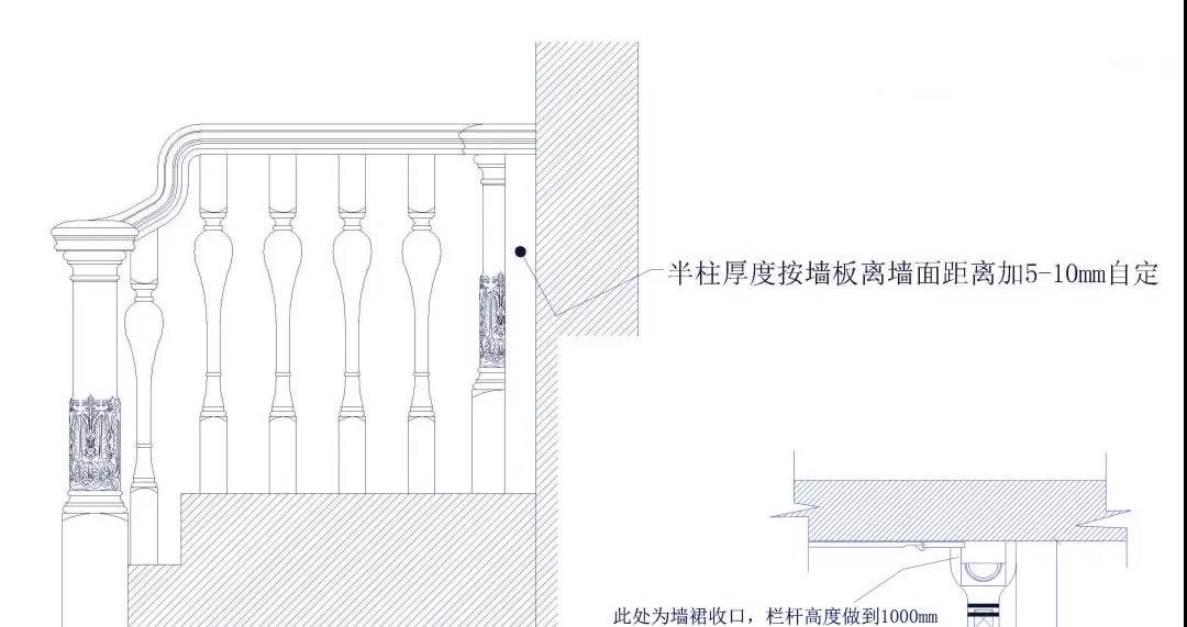 石材裝飾知識(shí)：大理石樓梯護(hù)墻板怎么設(shè)計(jì)？